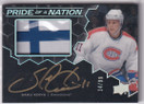  2020-21 UD Black Pride of a Nation Patch Autographs #PNASK Saku Koivu/99