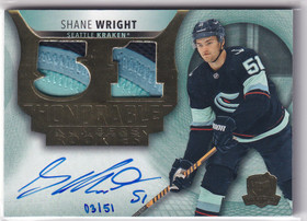  2022-23 The Cup Honorable Numbers #HRSW Shane Wright/51