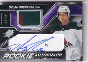  2022-23 SPx Rookie Jersey Autographs Spectrum #DG Dylan Guenther/35