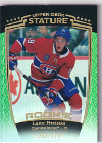  2024-25 Upper Deck Stature Green #50 Lane Hutson /375