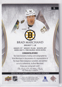  2023-24 Ultimate Collection Autographs #15 Brad Marchand