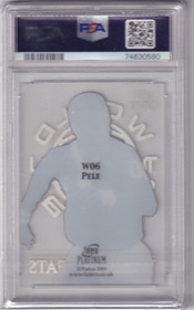 2003 Futera Platinum World Greats Pele PSA 10