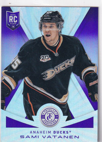  2013-14 Totally Certified Mirror Platinum Purple #154 Sami Vatanen /35 RC
