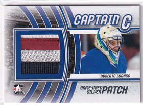  2011-12 ITG Captain-C Jerseys Patch Silver #M46 Roberto Luongo /9