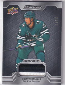  2023-24 Upper Deck Engrained Premium Memorabilia Ebony #129 Tristen Robins/35