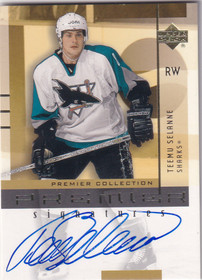  2001-02 UD Premier Collection Signatures #TS Teemu Selanne G