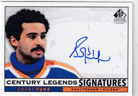  2020-21 SP Signature Legends Century Legends Signatures #CLGF Grant Fuhr C