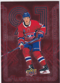  2024-25 Upper Deck Fluorescence Red #F23 Oliver Kapanen