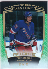2024-25 Upper Deck Stature Green #42 Matt Rempe /375 RC