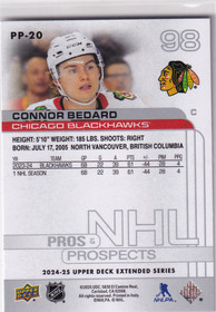 2024-25 Upper Deck Pros and Prospects #PP20 Connor Bedard