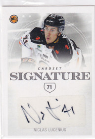 2019-20 Cardset Signature Niclas Lucenius /125
