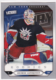  2005-06 Upper Deck Victory #288 Henrik Lundqvist RC