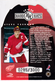  1997-98 Studio Hard Hats #10 Steve Yzerman /3000