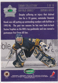  1995-96 Parkhurst International Crown Collection Gold Series 2 #5 Dominik Hasek