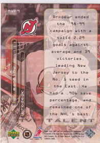  1999-00 Upper Deck MVP Talent #MVP9 Martin Brodeur