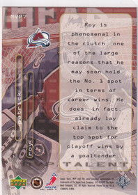  1999-00 Upper Deck MVP Talent #MVP7 Patrick Roy