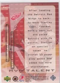  1999-00 Upper Deck MVP Talent #MVP6 Steve Yzerman