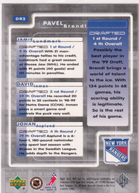  1999-00 Upper Deck MVP Draft Report #DR3 Wayne Gretzky/(Pavel Brendl named on back)