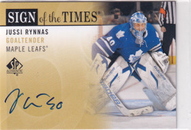  2012-13 SP Authentic Sign of the Times #SOTJR Jussi Rynnas C