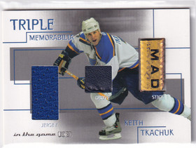  2003-04 ITG Used Signature Series Triple Memorabilia #27 Keith Tkachuk