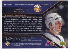 2004-05 Ultimate Collection Jerseys Gold #UGJBO Mike Bossy /75