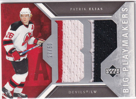  2005-06 Upper Deck Big Playmakers Jerseys #BPE Patrik Elias /50