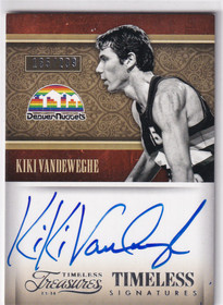  2013-14 Timeless Treasures Timeless Signatures #46 Kiki Vandeweghe /299