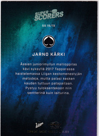 2018-19 Cardset Super Scorers Jarno Kärki 