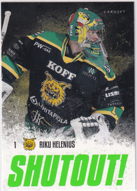 2018-19 Cardset Shutout! Riku Helenius