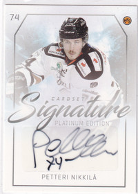 2018-2019 Cardset Signature Petteri Nikkilä /125