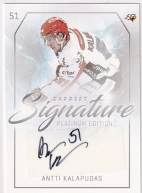 2018-2019 Cardset Signature Antti Kalapudas /125