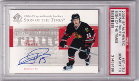 2004 SP authentic Tuomo Ruutu Sign of Times PSA 10