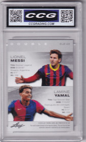 2024 Leaf Legends Lionel Messi Lamine Yamal CCG GEM 10