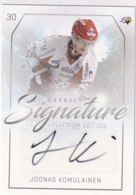 2018-19 Cardset Signature Joonas Komulainen /125