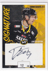 2022-23 Cardset Signature Tommi Kivistö /40
