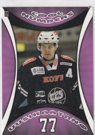 2008-09 Cardset Cool Numbers Aki Uusikartano /77
