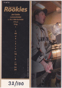 2008-09 Cardset Rookies Jari Sailio /100