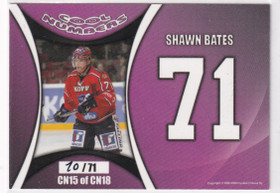 2008-09 Cardset Cool Numbers Shawn Bates /71