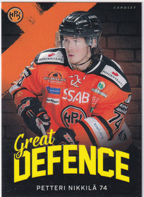 2018-19 Cardset Great Defence Petteri Nikkilä 