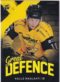 2018-19 Cardset Great Defence Kalle Maalahti