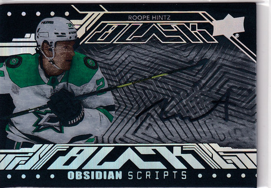  2023-24 UD Black Obsidian Scripts #OSRH Roope Hintz