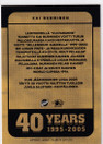 2014-15 Cardset 40 years Kai Nurminen 