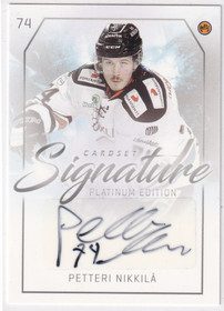 2018-19 Cardset Signature Petteri Nikkilä /125