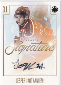 2017-18 Cardset Signature Jesperi Kotkaniemi /125 