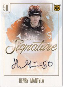 2017-18 Cardset Signature Henry Mäntylä /125