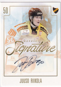 2017-18 Cardset Signature Juuso Riikola /125