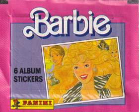 1989 Panini Barbie 6 sticker pack 