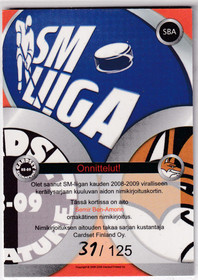 2008-09 Cardset Siganture Semir Ben-Amor /125