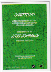 2022-23 Cardset Signature Jyrki Jokipakka /100