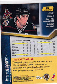 1999-00 Stadium Club Chrome Refractors #24 Jeremy Roenick